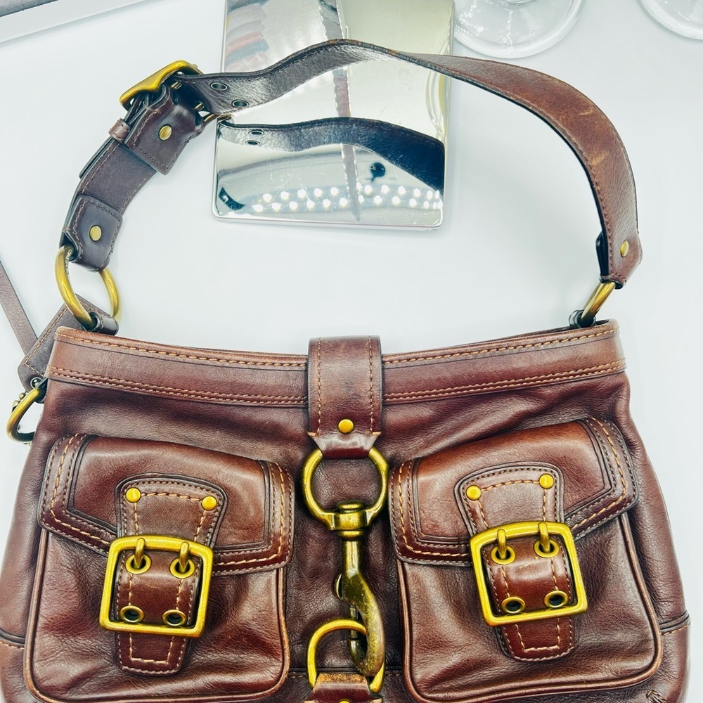 Coach Vintage #7458 Whiskey Leather Bag - Picture 10 of 16